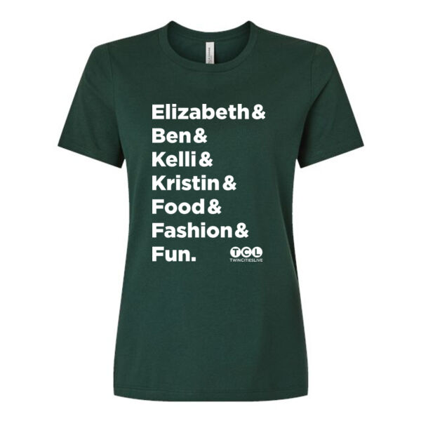 BELLA + CANVAS Womens Relaxed Jersey Tee - Printed Logo Thumbnail