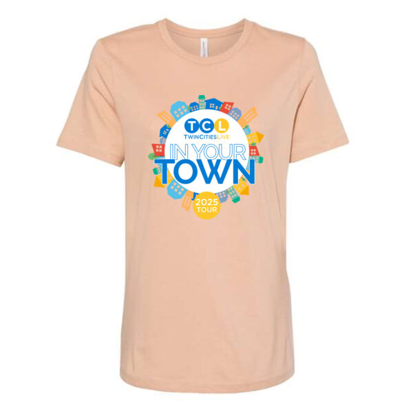 BELLA + CANVAS Womens Relaxed Jersey Tee - Printed Logo Thumbnail