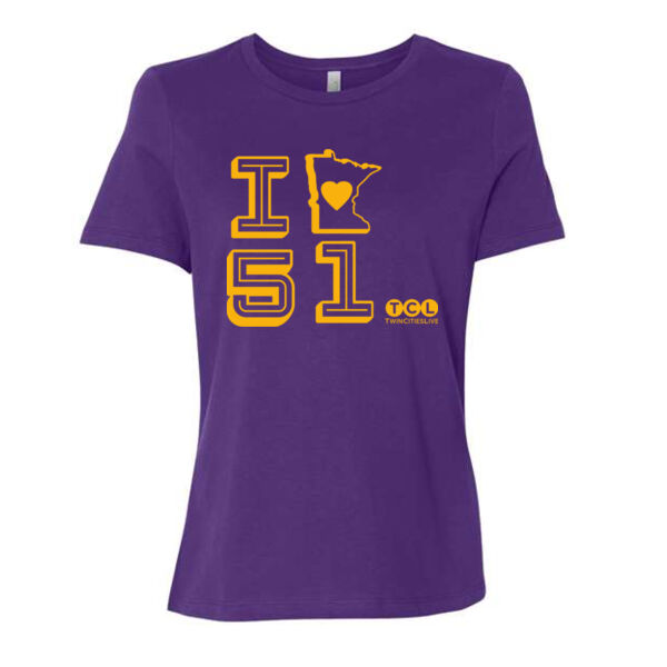 BELLA + CANVAS Womens Relaxed Jersey Tee - Printed Logo Thumbnail