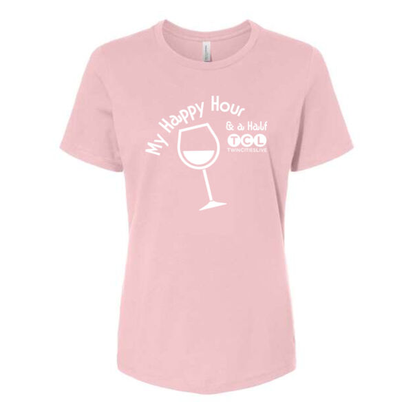 BELLA + CANVAS Womens Relaxed Jersey Tee - Printed Logo Thumbnail