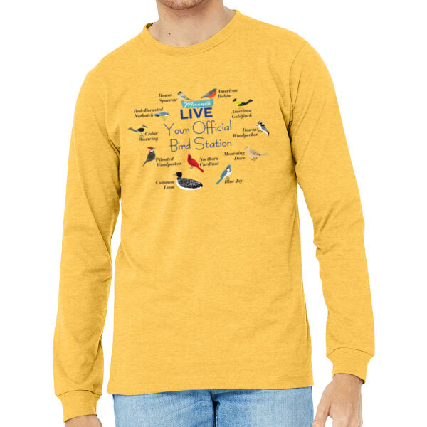 BELLA + CANVAS Unisex Heather CVC Long Sleeve Tee - Printed Logo Thumbnail