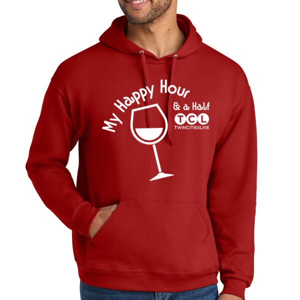 Jerzees Ultimate Unisex CVC Ring Spun Hooded Sweatshirt - Printed Logo Thumbnail