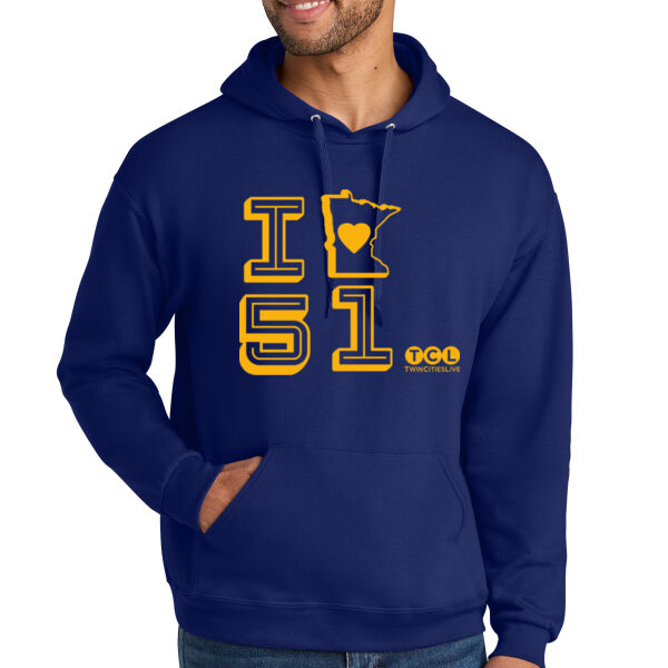 Jerzees Ultimate Unisex CVC Ring Spun Hooded Sweatshirt - Printed Logo Thumbnail