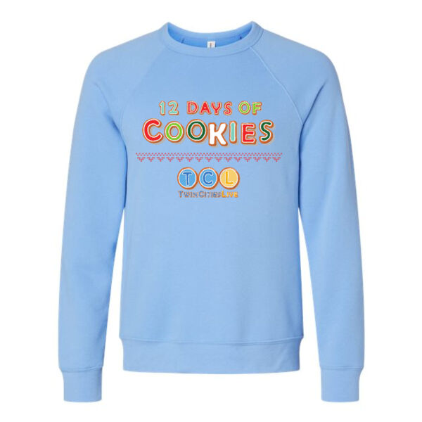 BELLA + CANVAS Unisex Sponge Fleece Raglan Crewneck Sweatshirt - Printed Logo Thumbnail