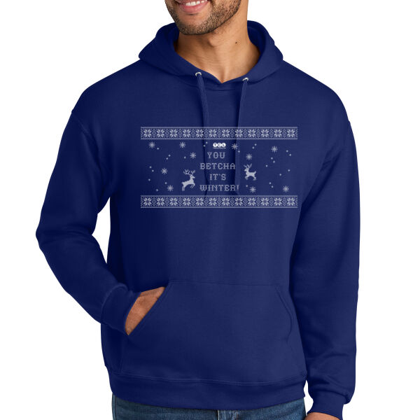 Jerzees Ultimate Unisex CVC Ring Spun Hooded Sweatshirt - Printed Logo Thumbnail