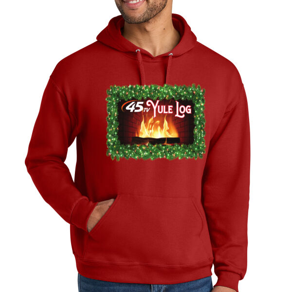 Jerzees Ultimate Unisex CVC Ring Spun Hooded Sweatshirt - Printed Logo Thumbnail